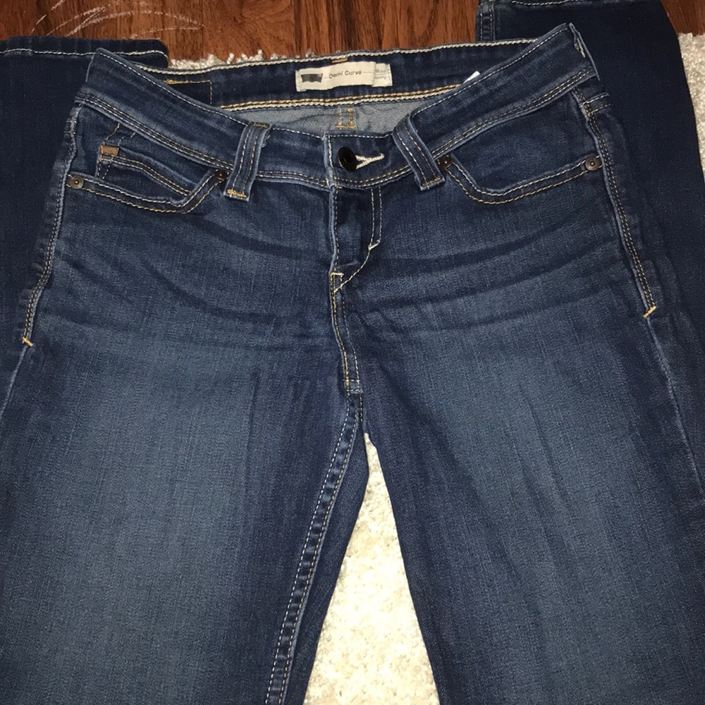 Dark Low Rise Skinny Jeans
